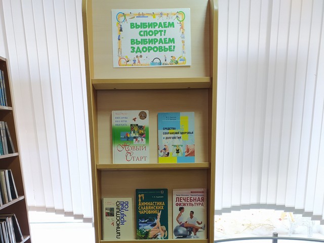 Книжная выставка «Выбираем спорт! Выбираем здоровье!»